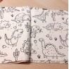 Cahier de coloriage lavable : Dinosaures